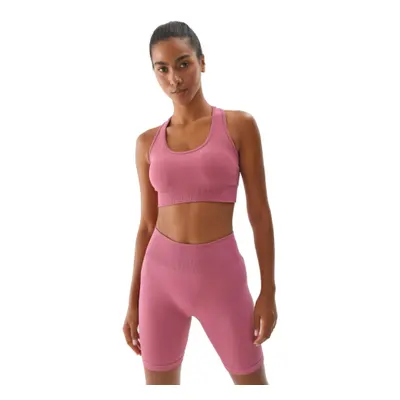 Dámská tréninková sportovní podprsenka 4F SPORT BRA-WAW24USBAF141-53S-DARK PINK