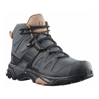 Dámská kotníková turistická obuv SALOMON X Ultra 4 Mid GTX W ebony mocha mousse almond cream