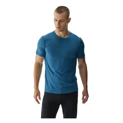 Pánské tréninkové tričko s krátkým rukávem 4F TSHIRT FNK-WAW24TFTSM1003-46M-TEAL MELANGE