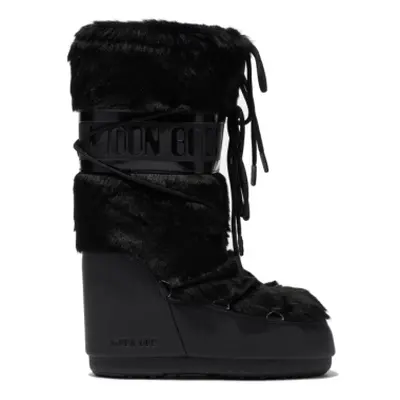 Dámské vysoké zimní boty MOON BOOT MB ICON FAUX FUR -N001 BLACK