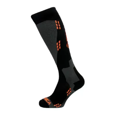 Lyžařské podkolenky (ponožky) TECNICA Wool ski socks, black orange