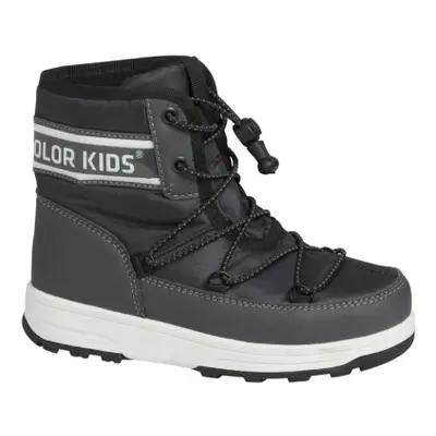 Dětské vysoké zimní boty COLOR KIDS Boots W. String, phantom