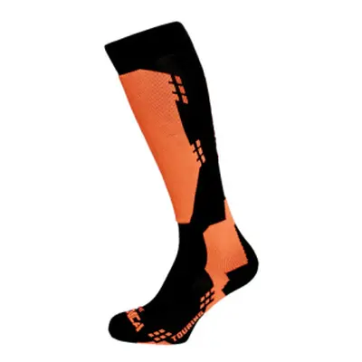 Lyžařské podkolenky (ponožky) TECNICA Touring ski socks, black orange