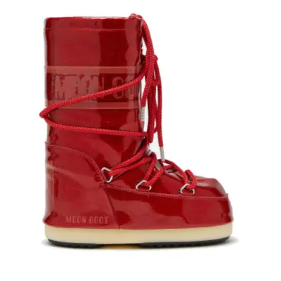 Juniorské vysoké zimní boty MOON BOOT MB ICON JR GLITTER-D001 RED