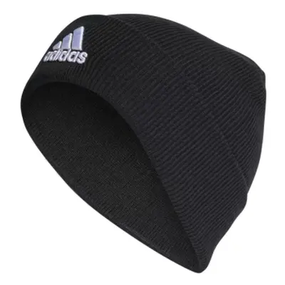 Zimní čepice ADIDAS LOGO BEANIE CUF BLACK WHITE