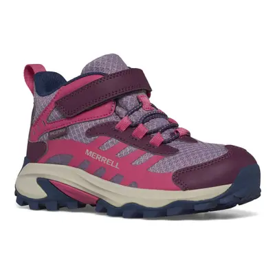 Dívčí kotníková turistická obuv MERRELL Moab Speed 2 Mid A C WTRPF berry