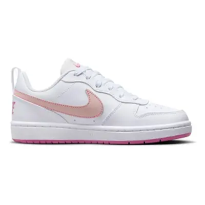 Dívčí rekreační obuv NIKE Court Borough Low Recraft white pinksicle arctic orange