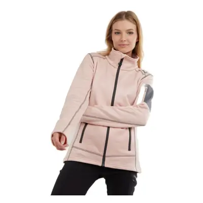 Dámská lyžařská mikina se zipem FUNDANGO Antila Fleece Jacket-339-soft pink melange