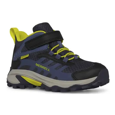 Chlapecká kotníková turistická obuv MERRELL Moab Speed 2 Mid A C WTRPF navy hiviz