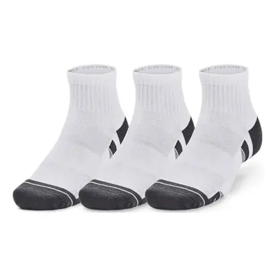 Ponožky UNDER ARMOUR 3 PACK-UA Performance Cotton Qtr-WHT