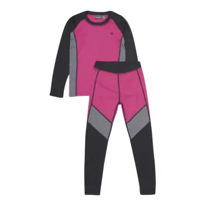 Dívčí termoprádlo vrchní a spodní díl COLOR KIDS Ski Underwear - Colorblock-5381-Pink Glo