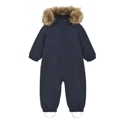 Dětský zimní overal COLOR KIDS Coverall W. Fake Fur-741590.7850-Total Eclipse