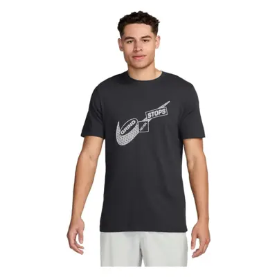 Pánské triko s krátkým rukávem NIKE M NK DF TEE GYM KIT 2-060 ANTHRACITE