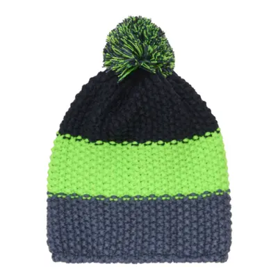 Dětská zimní čepice COLOR KIDS Hat - Colorblock-2144-Green Gecko