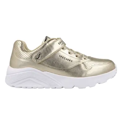 Dívčí rekreační obuv SKECHERS Uno Lite Chrome Steps gold