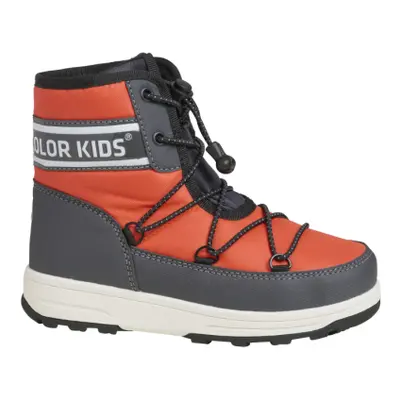 Dětské vysoké zimní boty COLOR KIDS Boots W. String, orange