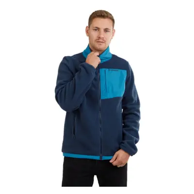 Pánská turistická mikina se zipem FUNDANGO Haven Hybrid Jacket-486-patriot blue