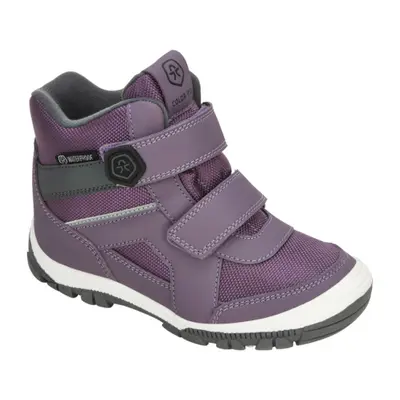 Dívčí zimní boty nízké COLOR KIDS Boots Low Cut, W. Two velcro-Arctic Dusk