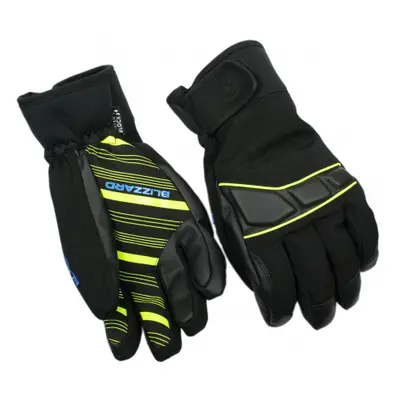 Lyžařské rukavice BLIZZARD Profi ski gloves, black neon yellow blue