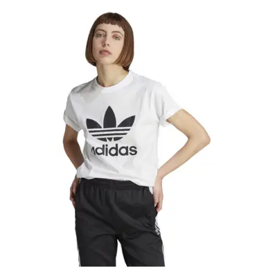 Dámské triko s krátkým rukávem ADIDAS ORIGINALS TREFOIL TEE-IK4036-white