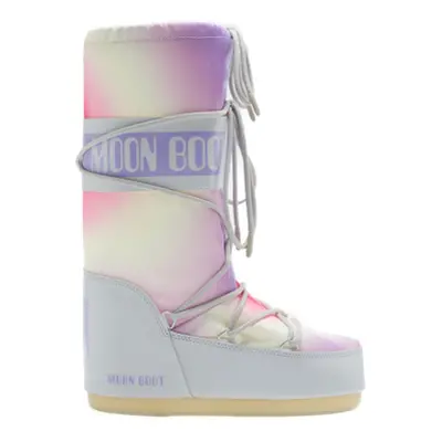 Dámské vysoké zimní boty MOON BOOT Icon Tie Dye glacier grey