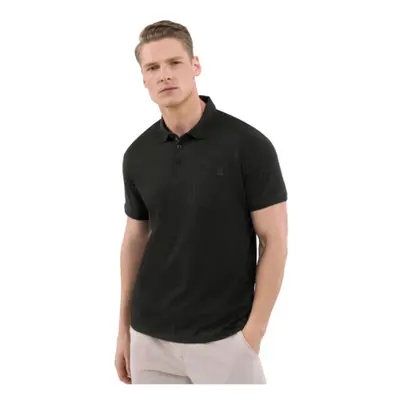 Pánské polo triko s krátkým rukávem VOLCANO O-DRAGO-700-BLACK