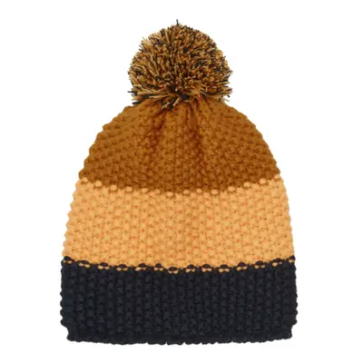 Dětská zimní čepice COLOR KIDS Hat - Colorblock-3520-Orange Pop