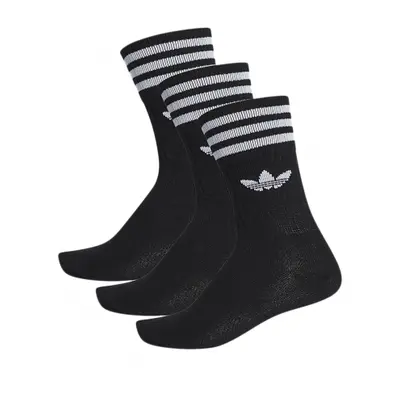 Ponožky ADIDAS ORIGINALS SOLID CREW SOCK BLACK WHITE 3 PCK