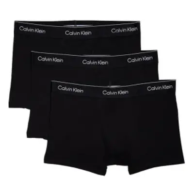 Pánské boxerky CALVIN KLEIN 3 PACK-TRUNK-BLACK W BLACK WB