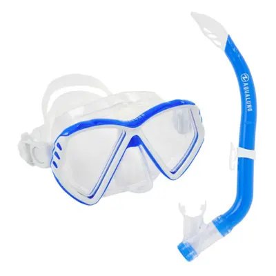 Potápěčský šnorchlovací set AQUALUNG CUB COMBO TRANSPARENT BLUE