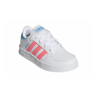 Juniorská rekreační obuv ADIDAS Breaknet cloud white acid red sky rush