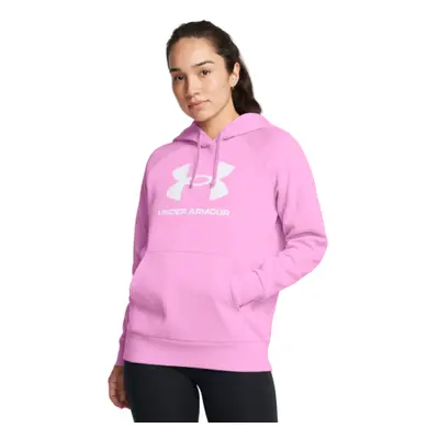 Dámska zateplená mikina s kapucňou UNDER ARMOUR UA Rival Fleece Big Logo Hdy-PNK