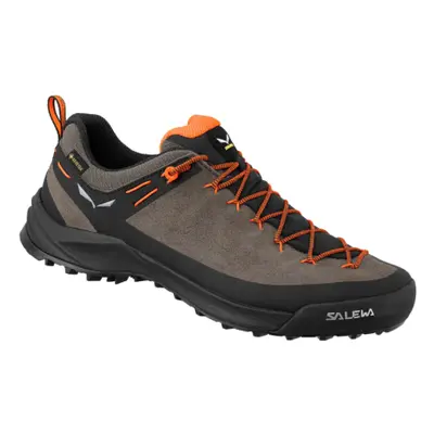 Pánská nízká turistická celokožená obuv SALEWA Wildfire Leather GTX brown bungee cord black