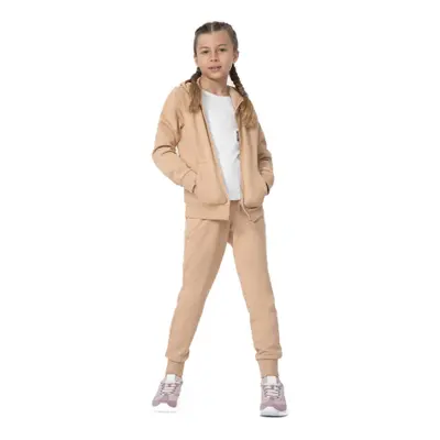 Dívčí tepláky 4F JUNIOR TROUSERS CAS F130-83S-BEIGE