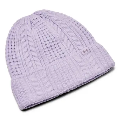 Dámská zimní čepice UNDER ARMOUR W Halftime Cable Knit Beanie-PPL