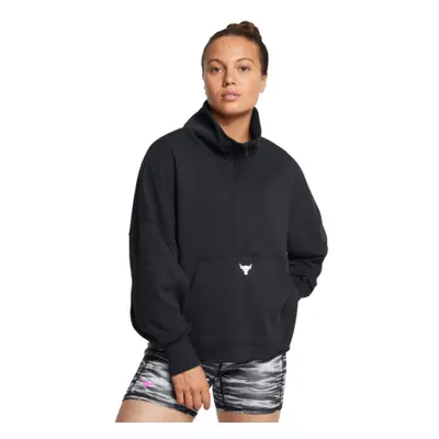 Dámská zateplená mikina s kapucí UNDER ARMOUR PROJECT ROCK PROJECT ROCK W Half Zip Pullover-BLK