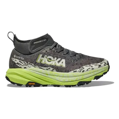 Pánská běžecká trailová obuv HOKA ONE ONE Speedgoat 6 Mid GTX outer orbot lettuce