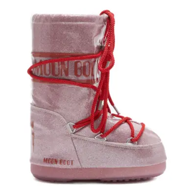 Juniorské vysoké zimní boty MOON BOOT MB ICON JR GLITTER-J001 PINK