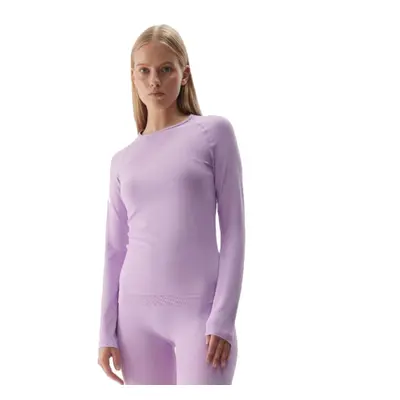 Dámské termo triko s dlouhým rukávem 4F SEAMLESS UNDERWEAR-WAW24USEAF152-52S-LIGHT VIOLET