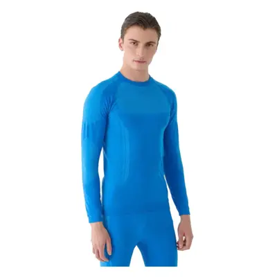 Pánské termo triko s dlouhým rukávem 4F SEAMLESS UNDERWEAR-WAW24USEAM165-33S-BLUE