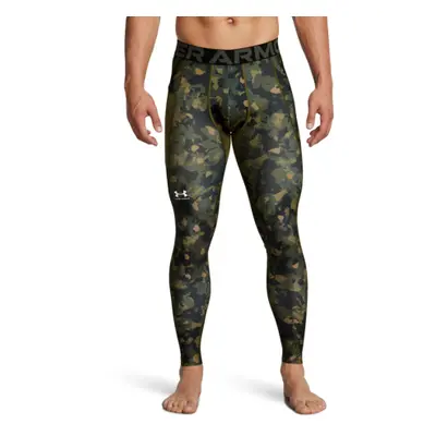 Pánské kompresní legíny UNDER ARMOUR UA HG Armour Prtd Lgs-GRN