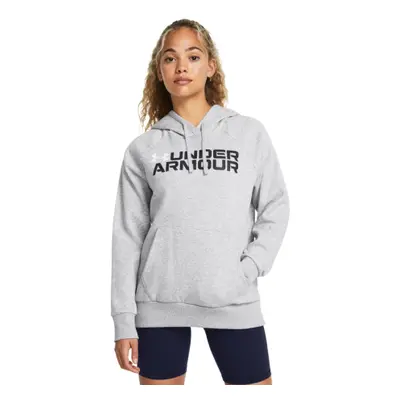 Dámská zateplená mikina s kapucí UNDER ARMOUR Rival Fleece Wordmark Hoodie-GRY