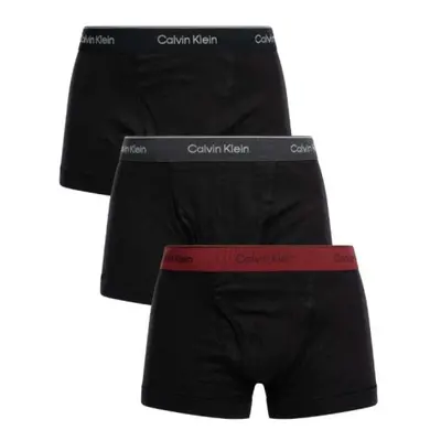 Pánské boxerky CALVIN KLEIN 3 PACK-TRUNK-B- BLACK, CHARC HEATHER, SYRAH WBS