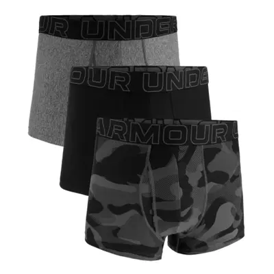 Pánské boxerky UNDER ARMOUR 3 PACK-Perf Tech Nov 3 inch-BLACK