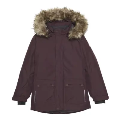 Dětská bunda COLOR KIDS Parka W. Fake Fur, fudge 741154.6546