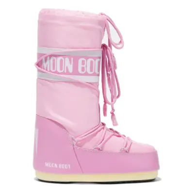 Juniorské vysoké zimní boty MOON BOOT MB ICON NYLON JR-J001 PINK