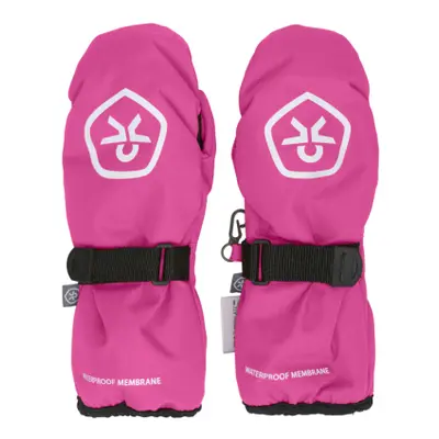 Dívčí lyžařské rukavice COLOR KIDS Mittens - Waterproof-5381-Pink Glo