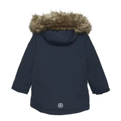 Chlapecká bunda COLOR KIDS Parka w.fake fur, AF 10.000, total eclipse