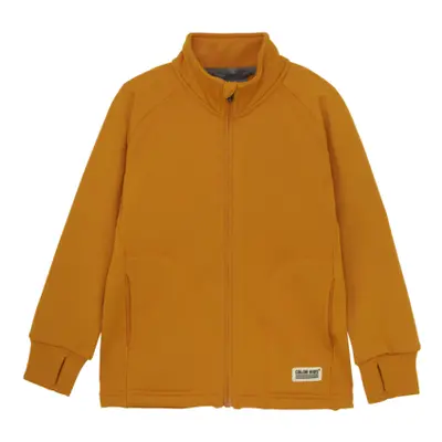 Dětská flísová mikina se zipem COLOR KIDS Fleece Jacket - Brushed inside-3042-Marmalade