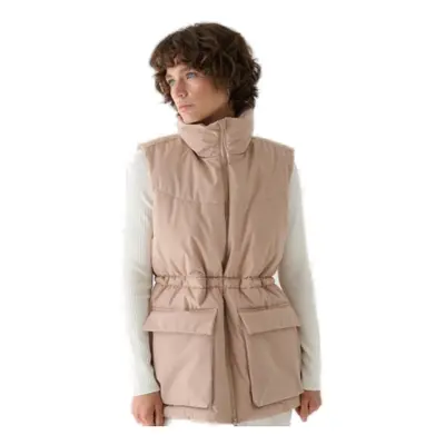 Dámská vesta 4F VEST JACKET-WAW24TVJAF135-83S-BEIGE